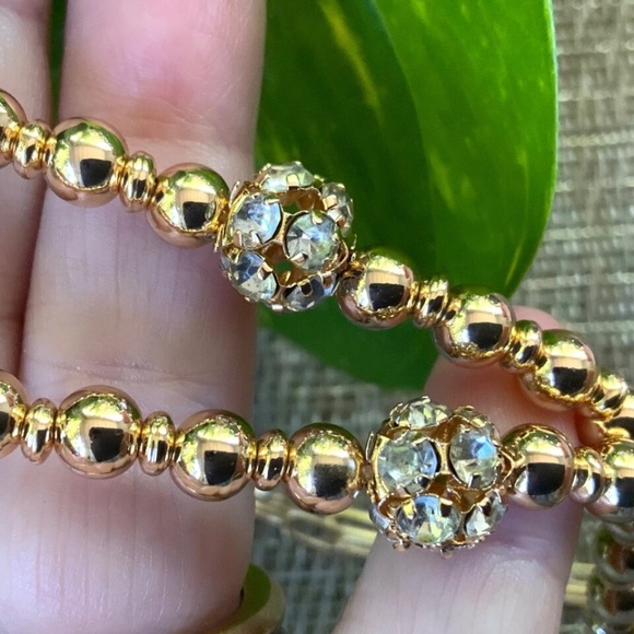 Lilly Pulitzer NWT CRYSTAL GOLD LINK TASSEL NECKLACE⭐️STUNNING NEW + Lilly POUCH - Picture 11 of 16